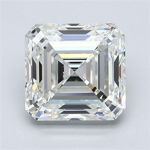 Picture of Natural Diamond 3.50 Carats, Asscher with  Cut, I Color, VS1 Clarity and Certified by GIA