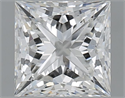 Natural Diamond 1.50 Carats, Princess with  Cut, G Color, SI1 Clarity and Certified by GIA