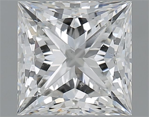 Picture of Natural Diamond 1.50 Carats, Princess with  Cut, G Color, SI1 Clarity and Certified by GIA