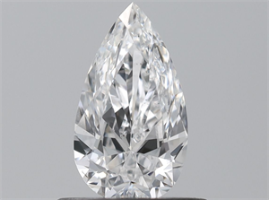 Picture of Natural Diamond 0.50 Carats, Pear with  Cut, E Color, SI1 Clarity and Certified by GIA