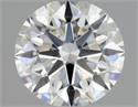 Diamante Natural 0.43 quilates, Redondo , Color F, claridad IF y certificado GIA