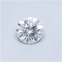 Diamante Natural 0.40 quilates, Redondo , Color F, claridad I1 y certificado GIA