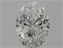 Natural Diamond 0.75 Carats, Oval with  Cut, D Color, VS1 Clarity and Certified by GIA