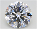 Lab Grown Diamond 2.90 Carats, Round with Excellent Cut, G Color, VVS2 Clarity and Certified by IGI