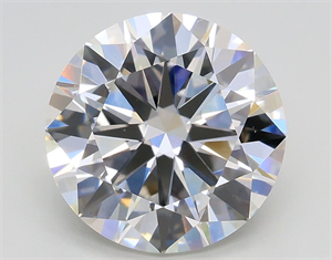 Picture of Lab Grown Diamond 2.90 Carats, Round with Excellent Cut, G Color, VVS2 Clarity and Certified by IGI