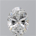 Natural Diamond 0.90 Carats, Oval with  Cut, F Color, VVS1 Clarity and Certified by GIA