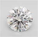 Lab Grown Diamond 1.03 Carats, Round with Ideal Cut, E Color, VVS2 Clarity and Certified by IGI