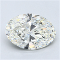 Natural Diamond 4.01 Carats, Oval with  Cut, J Color, VS1 Clarity and Certified by GIA