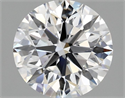 Lab Grown Diamond 2.01 Carats, Round with Excellent Cut, D Color, VVS2 Clarity and Certified by IGI