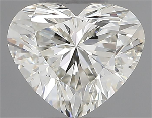 Picture of Natural Diamond 0.50 Carats, Heart with  Cut, I Color, IF Clarity and Certified by IGI