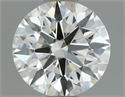 Natural Diamond 0.70 Carats, Round with Excellent Cut, J Color, VVS2 Clarity and Certified by IGI