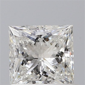 Picture of Natural Diamond 0.71 Carats, Princess with  Cut, G Color, VS1 Clarity and Certified by GIA