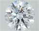 Picture of Lab Grown Diamond 1.01 Carats, Round with Ideal Cut, D Color, VVS1 Clarity and Certified by IGI