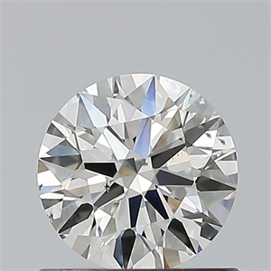 Foto Diamante Natural 0.72 quilates, Redondo , Color J, claridad SI1 y certificado GIA de