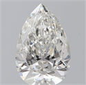 Natural Diamond 1.20 Carats, Pear with  Cut, H Color, SI2 Clarity and Certified by GIA