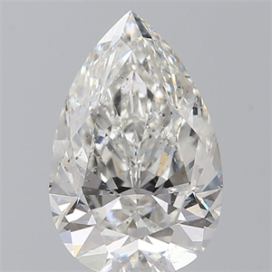 Picture of Natural Diamond 1.20 Carats, Pear with  Cut, H Color, SI2 Clarity and Certified by GIA