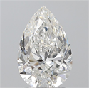 Natural Diamond 2.01 Carats, Pear with  Cut, G Color, SI1 Clarity and Certified by GIA