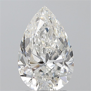 Picture of Natural Diamond 2.01 Carats, Pear with  Cut, G Color, SI1 Clarity and Certified by GIA