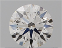 Natural Diamond 0.40 Carats, Round with Excellent Cut, H Color, VVS2 Clarity and Certified by GIA