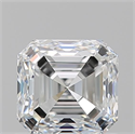 Natural Diamond 1.01 Carats, Asscher with  Cut, G Color, VVS1 Clarity and Certified by GIA