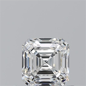Foto Diamante Natural 0.71 quilates, Asscher , Color F, claridad VVS2 y certificado GIA de