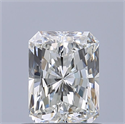 Natural Diamond 0.70 Carats, Radiant with  Cut, G Color, VVS1 Clarity and Certified by IGI