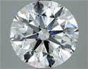 Natural Diamond 5.03 Carats, Round with Excellent Cut, I Color, VS2 Clarity and Certified by IGI