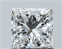Natural Diamond 1.02 Carats, Princess with  Cut, H Color, VS1 Clarity and Certified by GIA