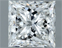 Natural Diamond 1.20 Carats, Princess with  Cut, G Color, VS2 Clarity and Certified by GIA