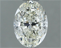Natural Diamond 0.92 Carats, Oval with  Cut, I Color, VVS1 Clarity and Certified by IGI