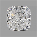 Natural Diamond 0.72 Carats, Cushion with  Cut, F Color, SI1 Clarity and Certified by GIA