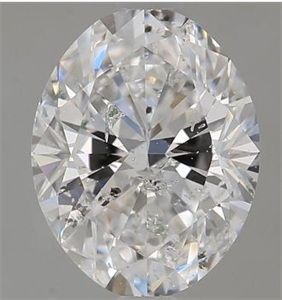 Foto Diamante Natural 1.50 quilates, Ovalado , Color D, claridad I1 y certificado HRD de