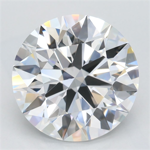 Picture of Lab Grown Diamond 3.75 Carats, Round with Excellent Cut, D Color, FL Clarity and Certified by GIA