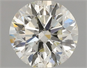 Natural Diamond 0.90 Carats, Round with Excellent Cut, L Color, SI2 Clarity and Certified by GIA