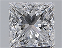 Natural Diamond 2.20 Carats, Princess with  Cut, D Color, IF Clarity and Certified by GIA
