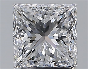 Picture of Natural Diamond 2.20 Carats, Princess with  Cut, D Color, IF Clarity and Certified by GIA