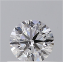 Natural Diamond 0.40 Carats, Round with Very Good Cut, D Color, SI2 Clarity and Certified by GIA