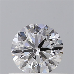 Picture of Natural Diamond 0.40 Carats, Round with Very Good Cut, D Color, SI2 Clarity and Certified by GIA
