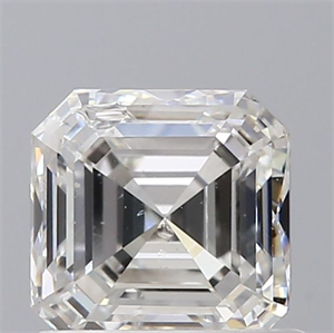 Picture of Natural Diamond 0.90 Carats, Asscher with  Cut, G Color, VS2 Clarity and Certified by GIA