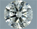 Natural Diamond 1.01 Carats, Round with Excellent Cut, L Color, SI2 Clarity and Certified by IGI