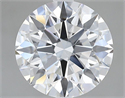 Lab Grown Diamond 2.65 Carats, Round with Excellent Cut, D Color, VVS2 Clarity and Certified by GIA