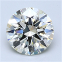 Diamante Natural 3.01 quilates, Redondo , Color M, claridad VVS1 y certificado GIA