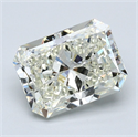 Natural Diamond 3.58 Carats, Radiant with  Cut, K Color, VVS2 Clarity and Certified by GIA