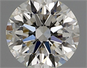 Natural Diamond 0.54 Carats, Round with Excellent Cut, J Color, SI1 Clarity and Certified by GIA