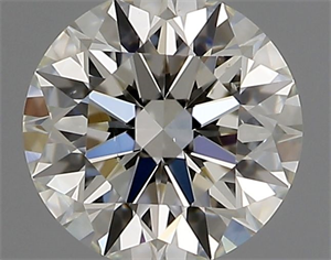 Picture of Natural Diamond 0.54 Carats, Round with Excellent Cut, J Color, SI1 Clarity and Certified by GIA
