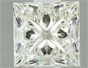 Natural Diamond 0.63 Carats, Princess with  Cut, K Color, VVS1 Clarity and Certified by IGI