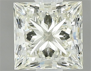 Picture of Natural Diamond 0.63 Carats, Princess with  Cut, K Color, VVS1 Clarity and Certified by IGI