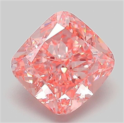 Picture of Lab Grown Diamond 2.05 Carats, CUSHION MODIFIED with  Cut, Fancy Vivid Pink Color, VS2 Clarity and Certified by IGI