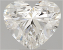 Natural Diamond 0.44 Carats, Heart with  Cut, H Color, VVS2 Clarity and Certified by GIA