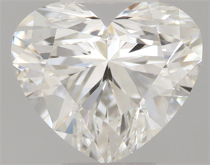 Picture of Natural Diamond 0.44 Carats, Heart with  Cut, H Color, VVS2 Clarity and Certified by GIA